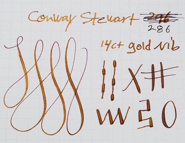 Conway Stewart 286 - 1940s, Blue Marble, Medium Flexible 14k Nib
